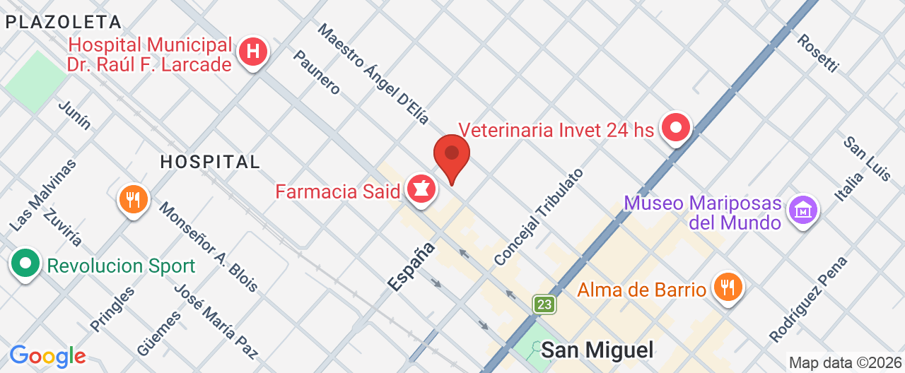 Mapa de la ubicación