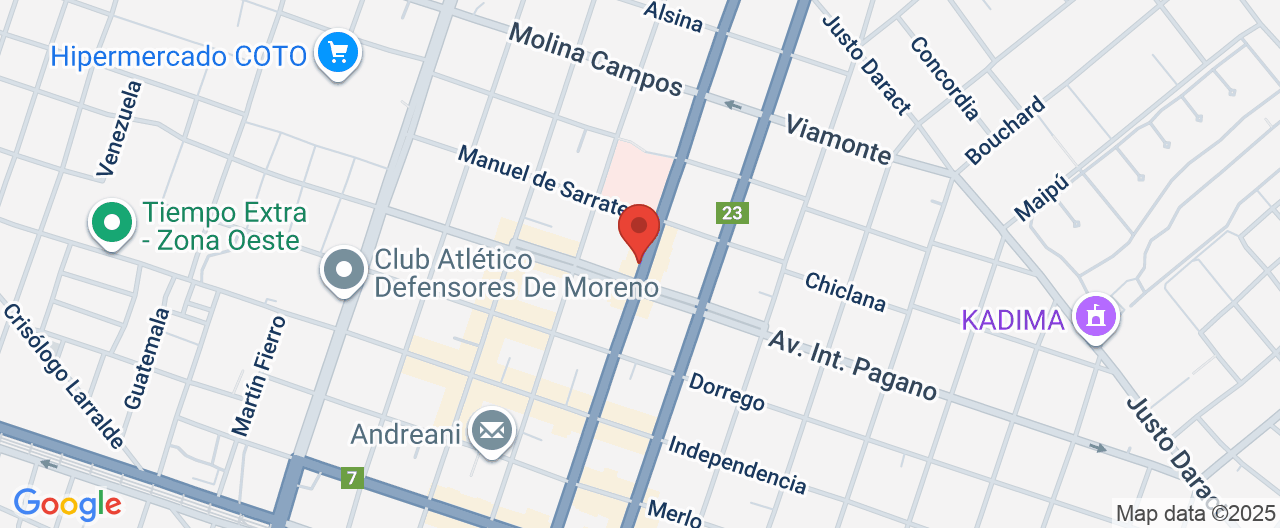 Mapa de la ubicación
