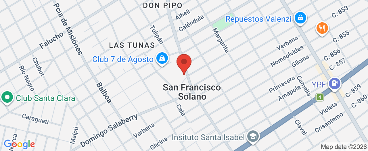 Mapa de la ubicación