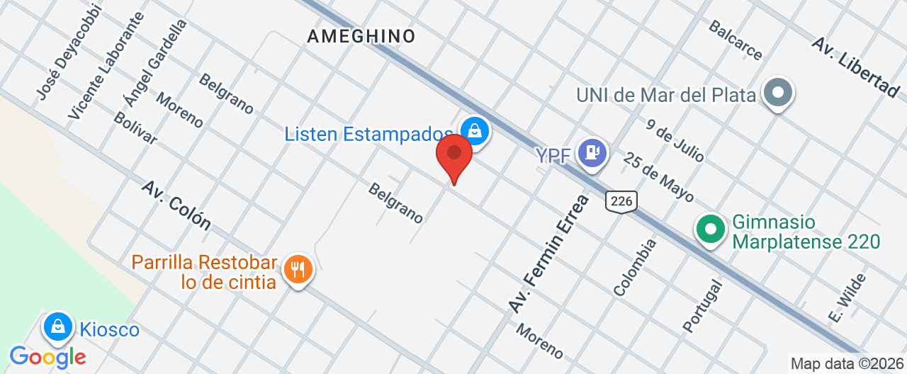 Mapa de la ubicación