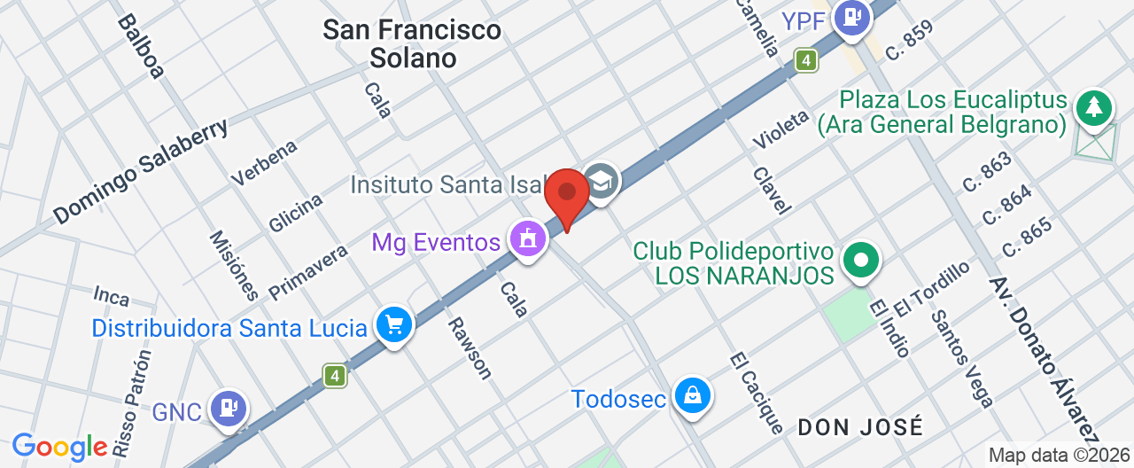 Mapa de la ubicación