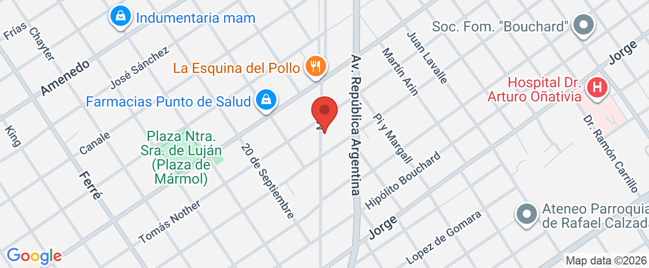 Mapa de la ubicación