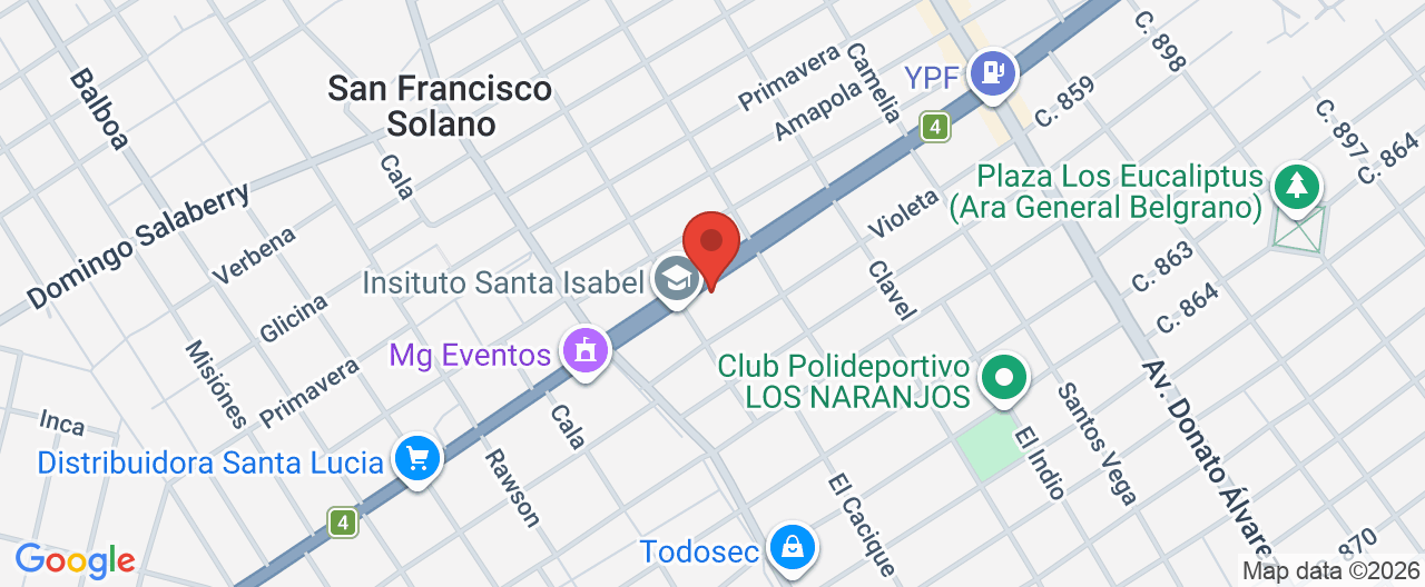 Mapa de la ubicación