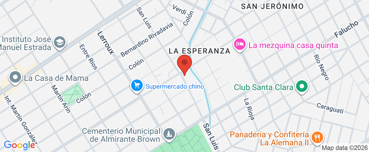 Mapa de la ubicación