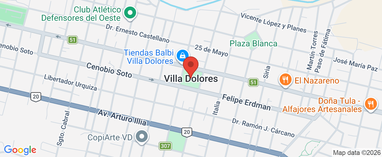Mapa de la ubicación