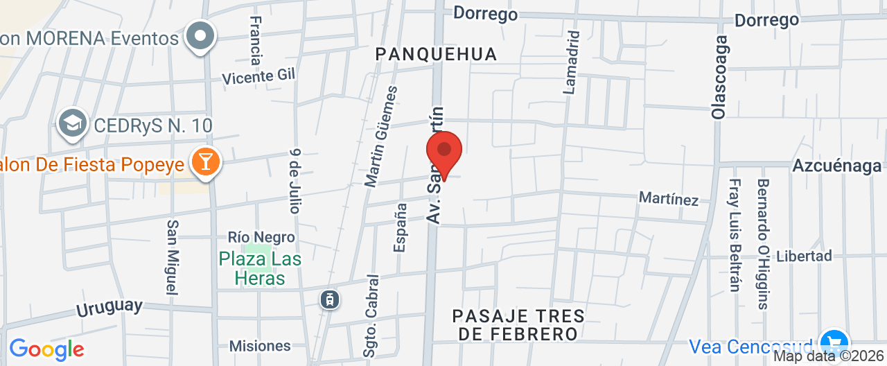 Mapa de la ubicación