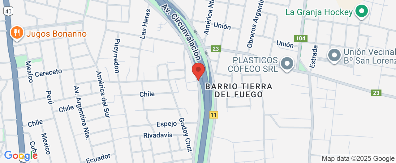 Mapa de la ubicación