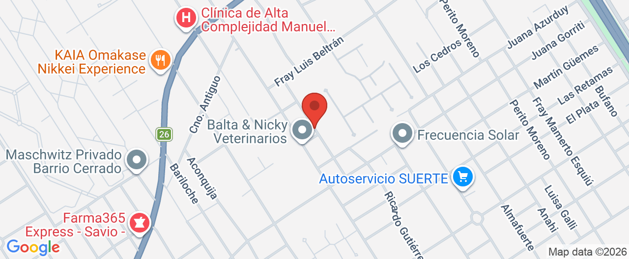 Mapa de la ubicación