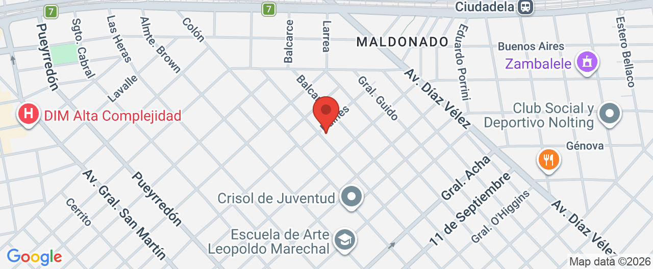 Mapa de la ubicación