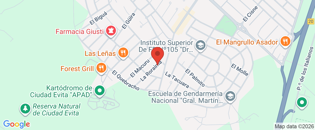 Mapa de la ubicación