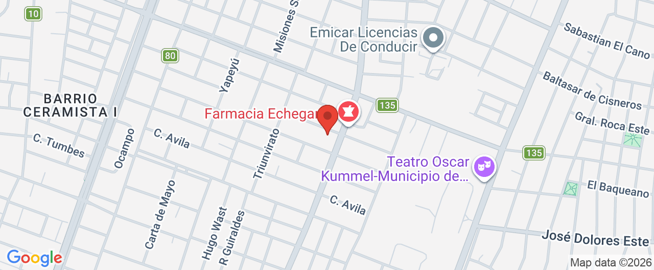 Mapa de la ubicación