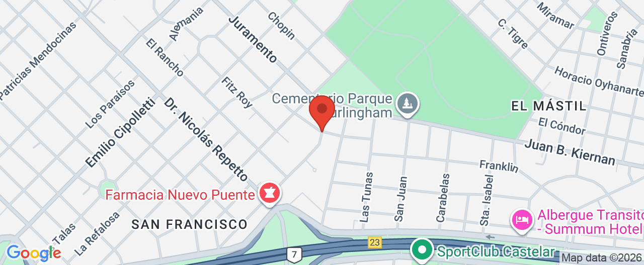 Mapa de la ubicación