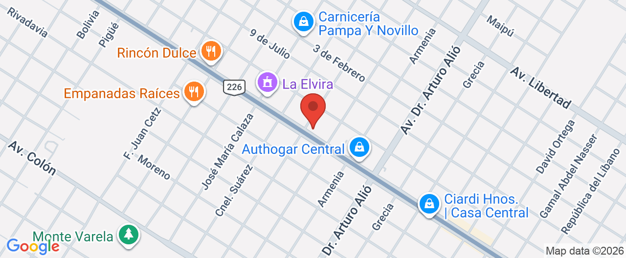 Mapa de la ubicación