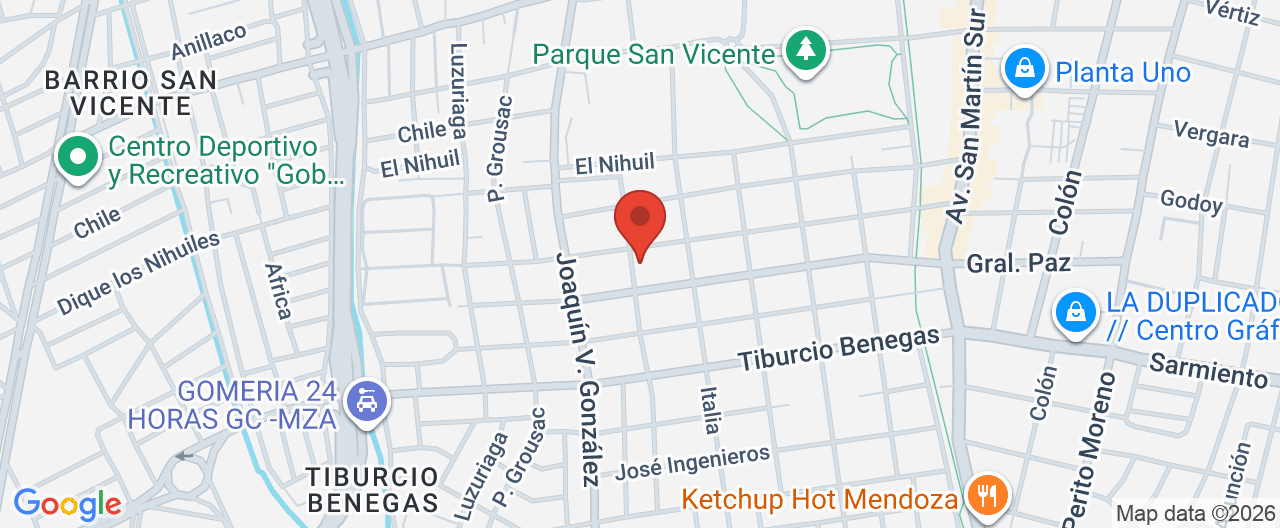 Mapa de la ubicación