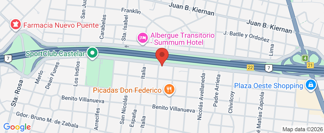 Mapa de la ubicación