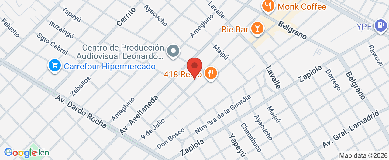 Mapa de la ubicación