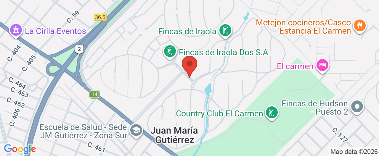 Mapa de la ubicación