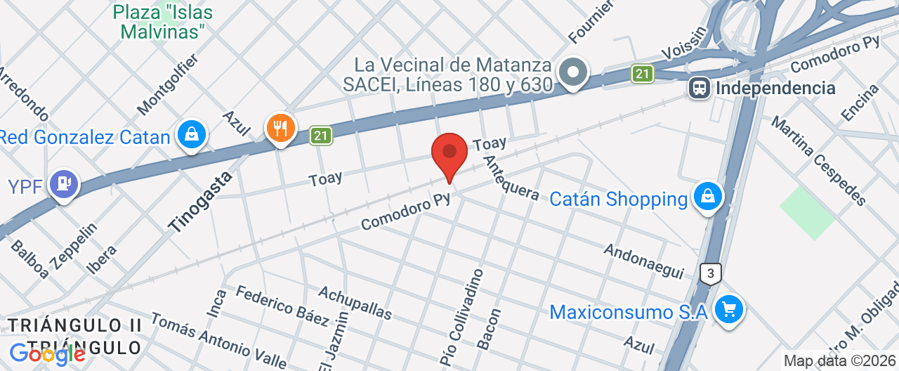 Mapa de la ubicación