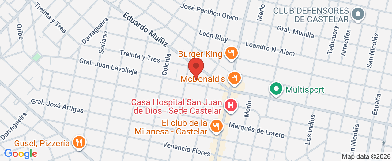 Mapa de la ubicación
