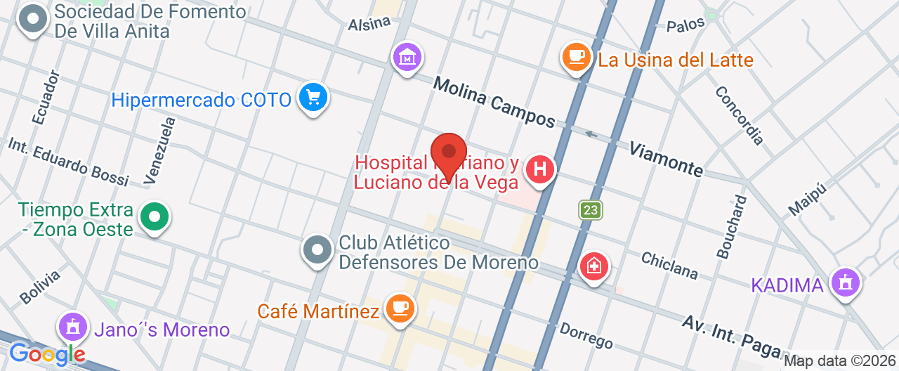Mapa de la ubicación