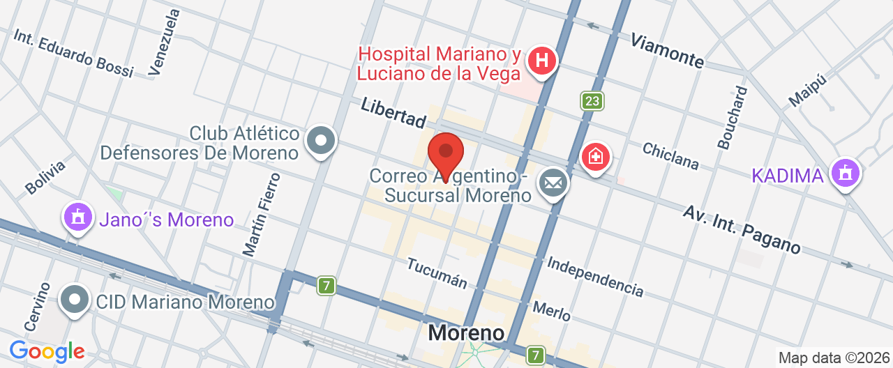 Mapa de la ubicación