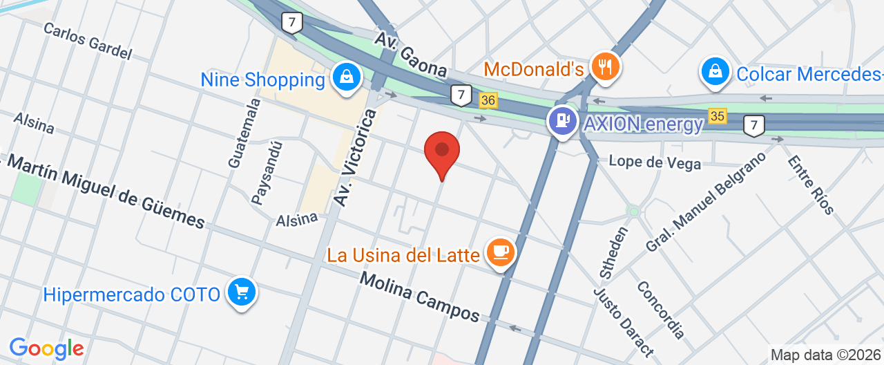 Mapa de la ubicación