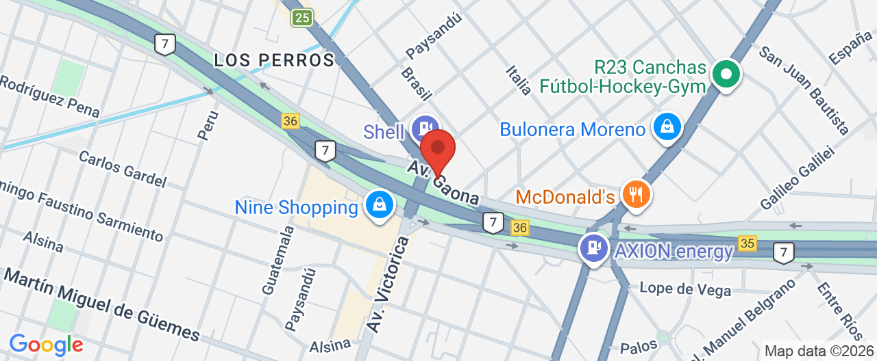 Mapa de la ubicación