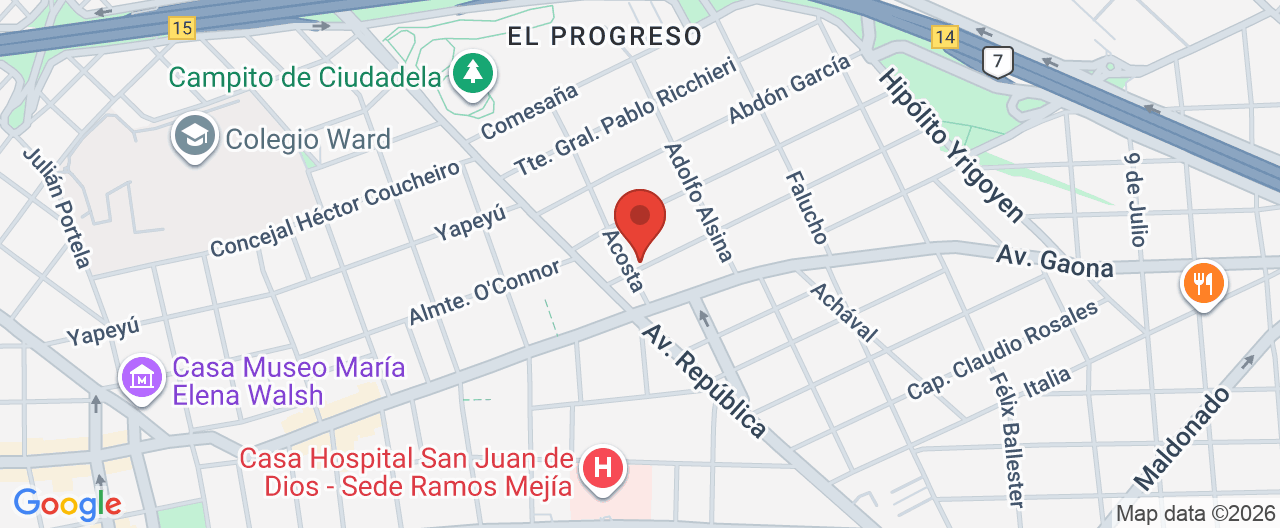 Mapa de la ubicación