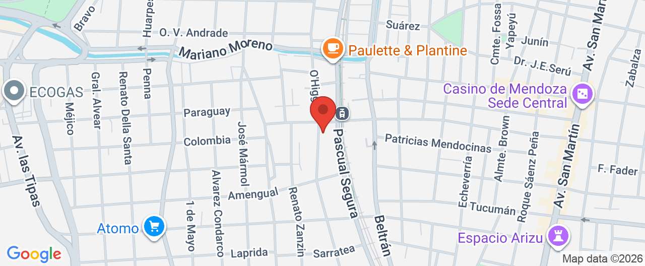 Mapa de la ubicación