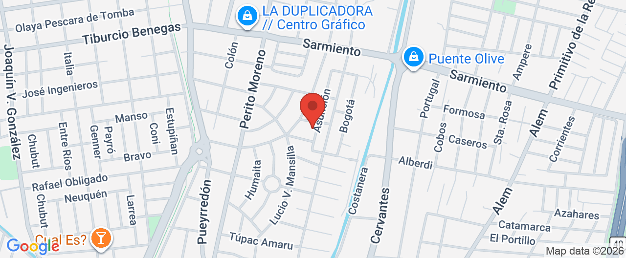 Mapa de la ubicación