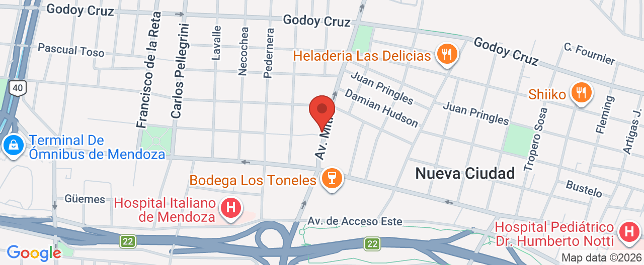Mapa de la ubicación