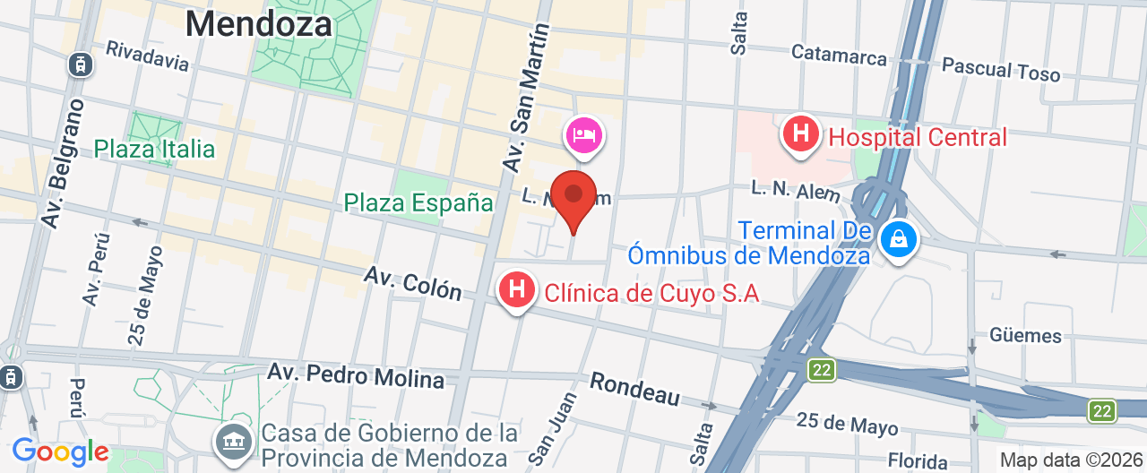 Mapa de la ubicación