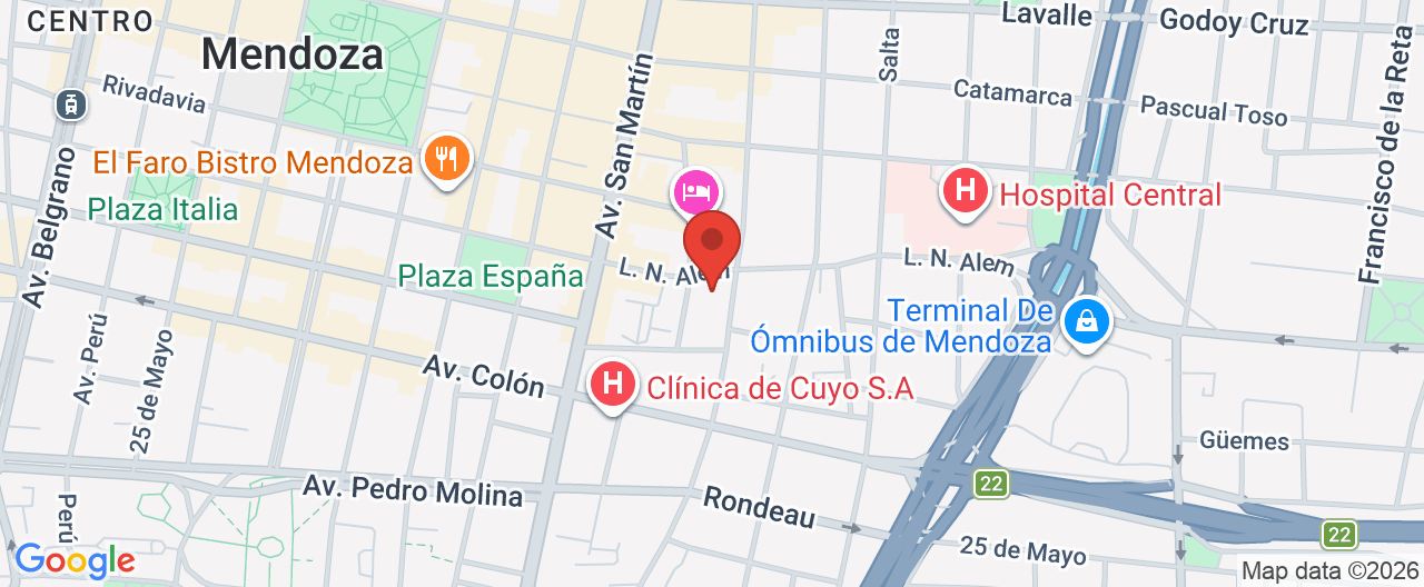 Mapa de la ubicación