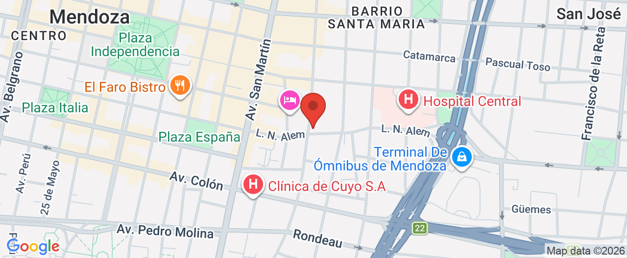 Mapa de la ubicación