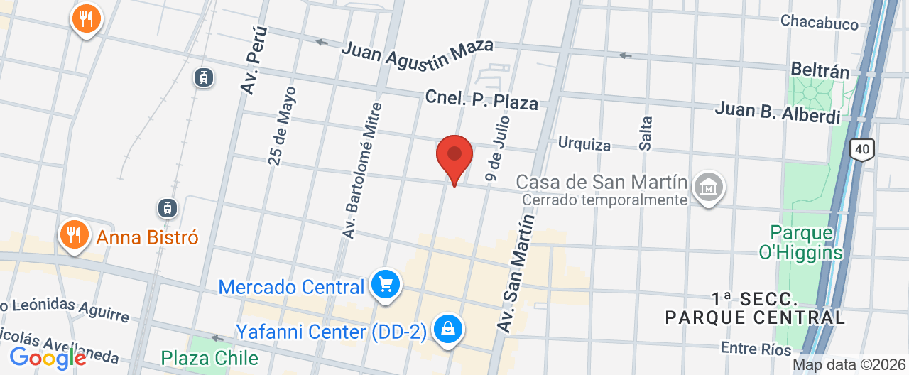 Mapa de la ubicación
