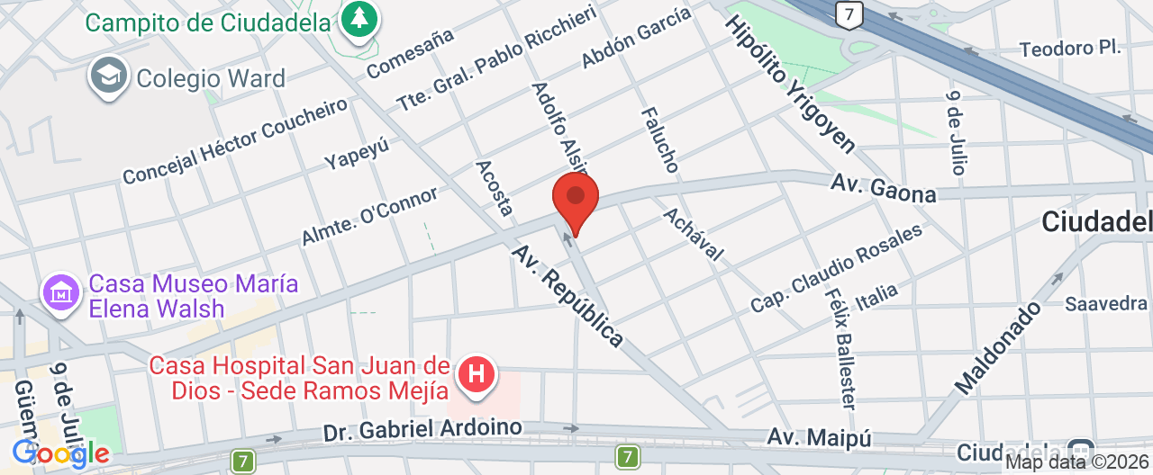Mapa de la ubicación