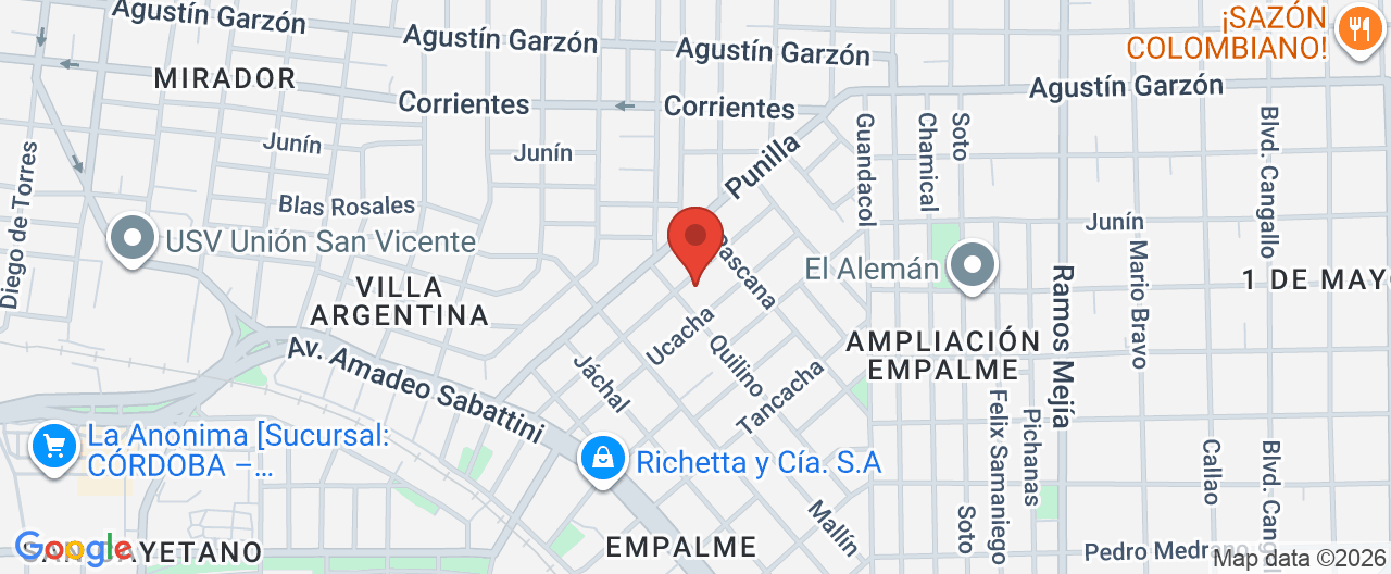 Mapa de la ubicación