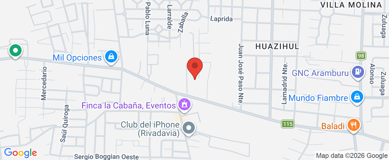Mapa de la ubicación