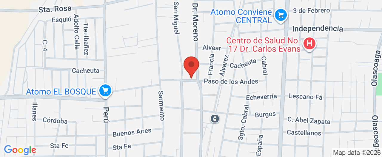 Mapa de la ubicación