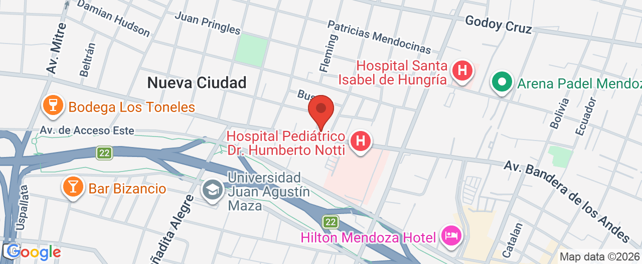 Mapa de la ubicación