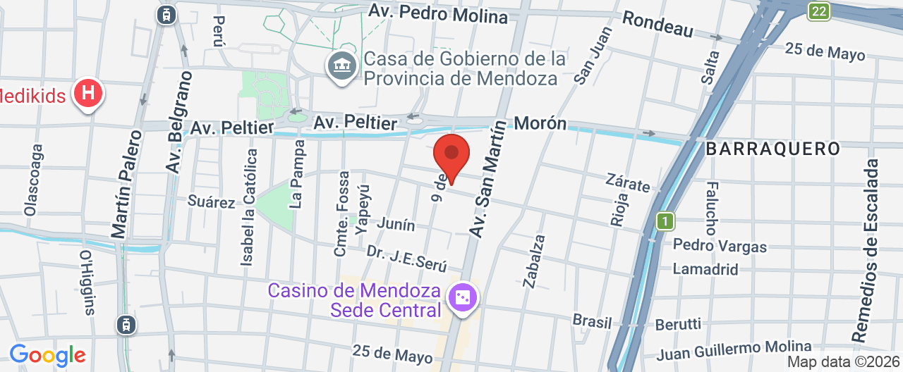 Mapa de la ubicación