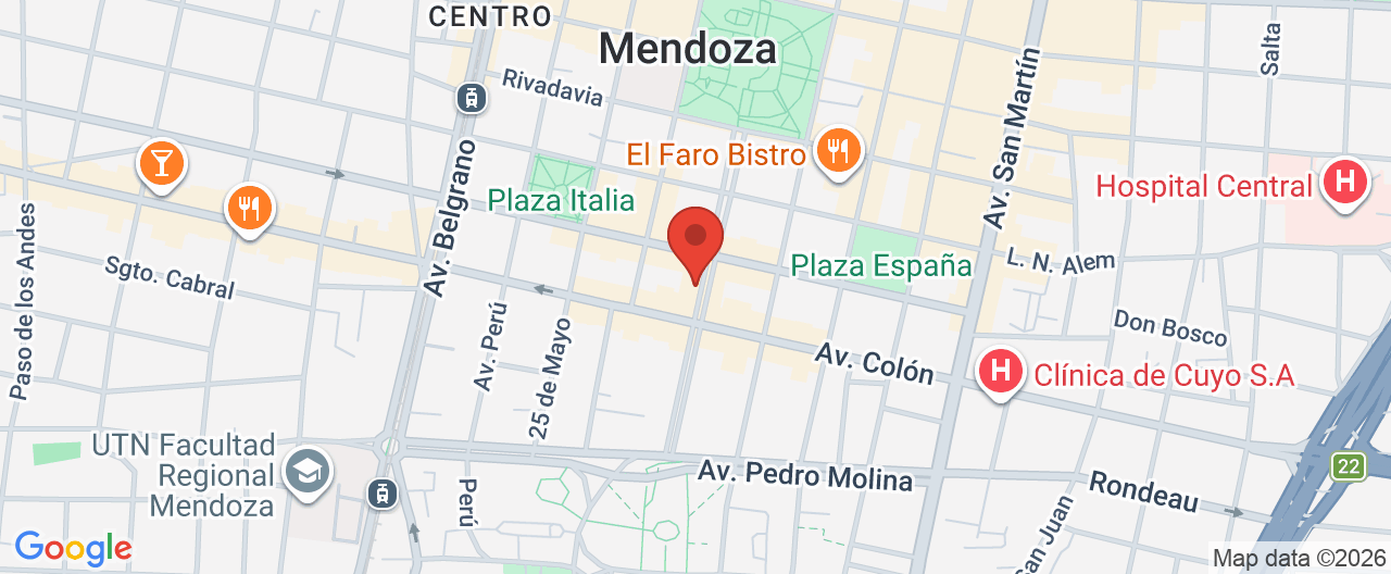 Mapa de la ubicación
