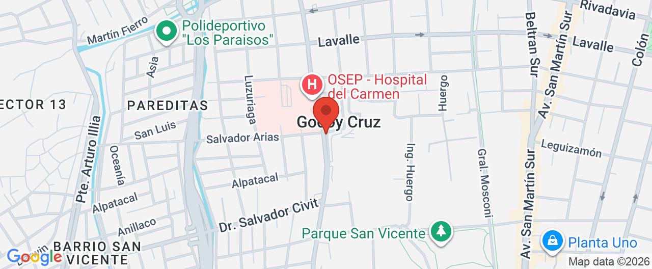 Mapa de la ubicación