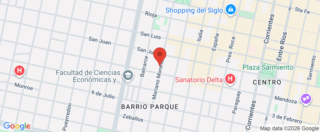 Mapa de la ubicación