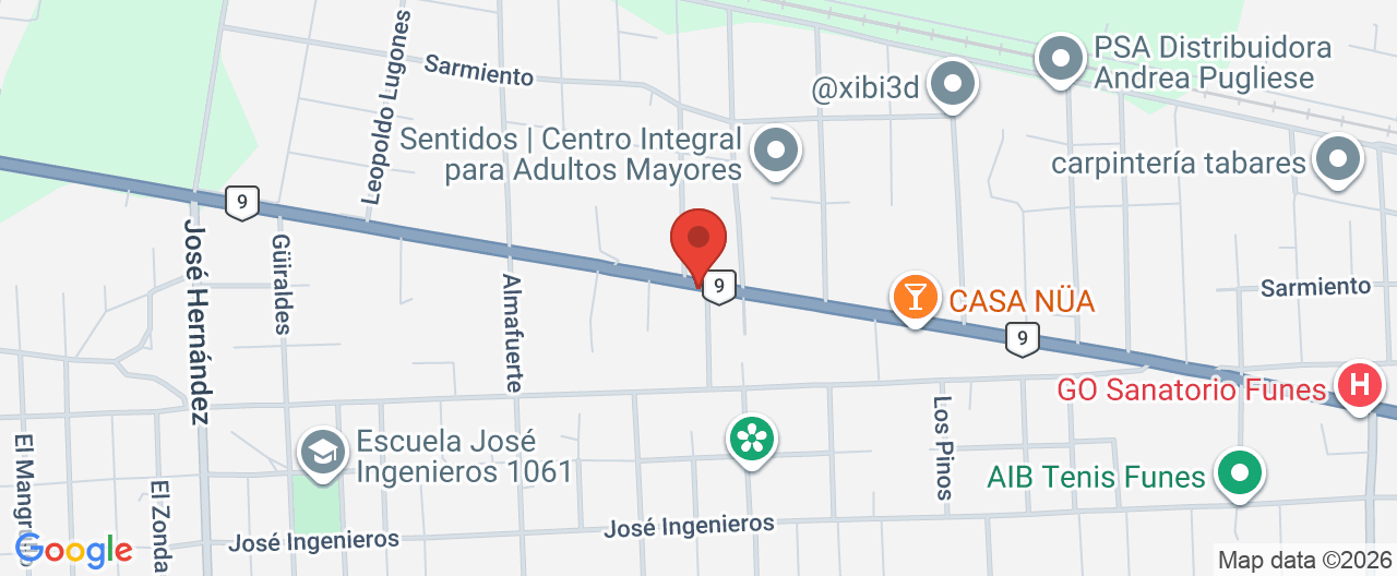 Mapa de la ubicación