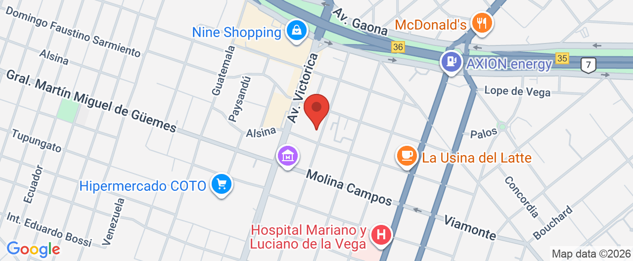 Mapa de la ubicación