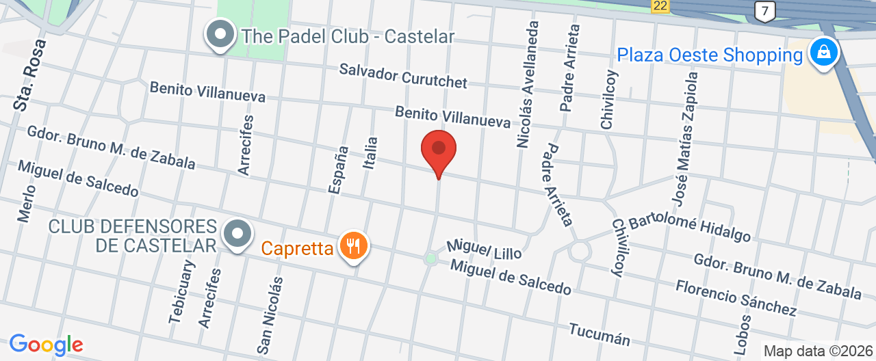 Mapa de la ubicación