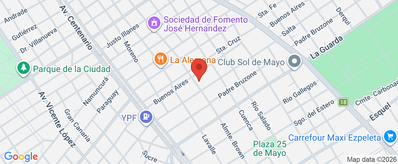 Mapa de la ubicación