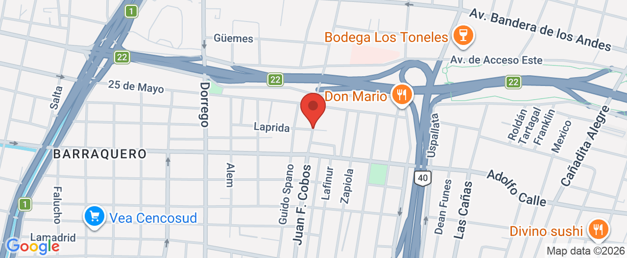 Mapa de la ubicación