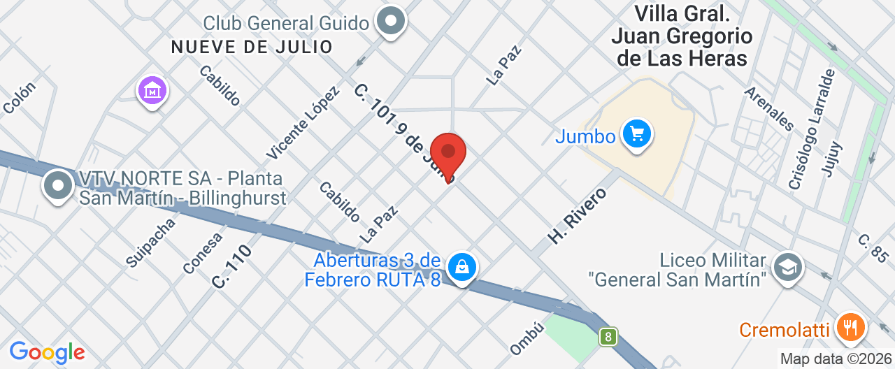 Mapa de la ubicación